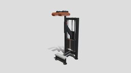 Standing calf machine