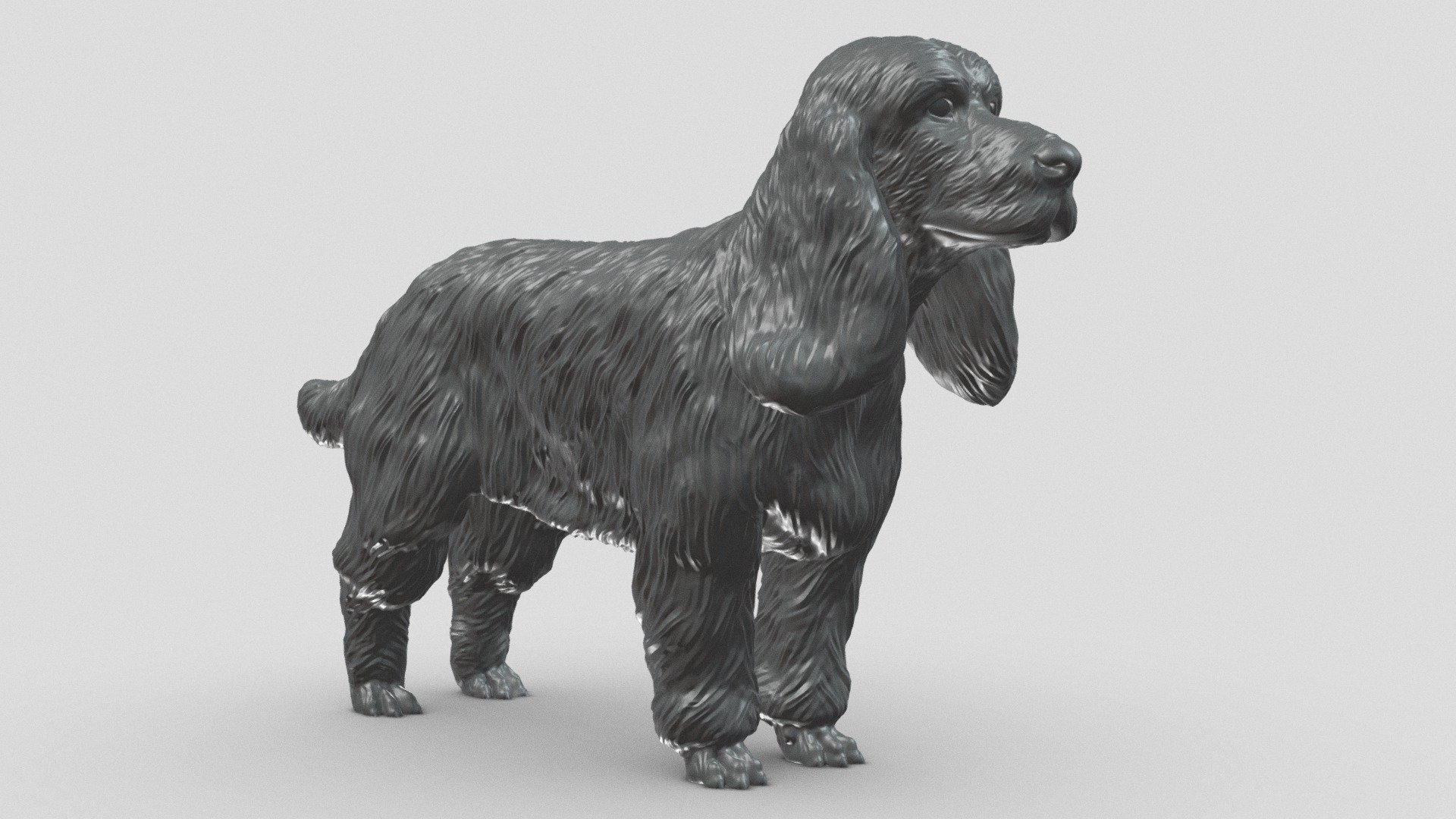 English Cocker Spaniel V3 3D print model 3d model