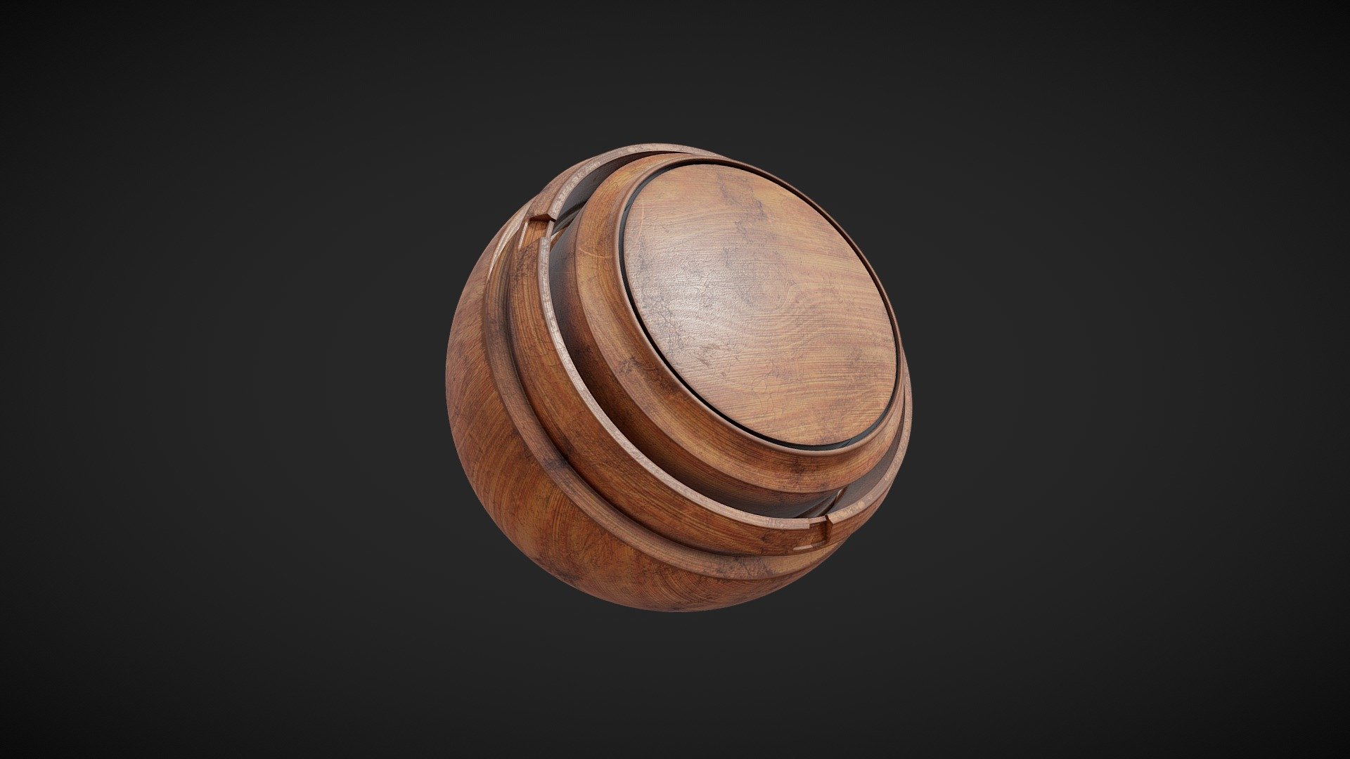 Old Wood PBR Material 3d model