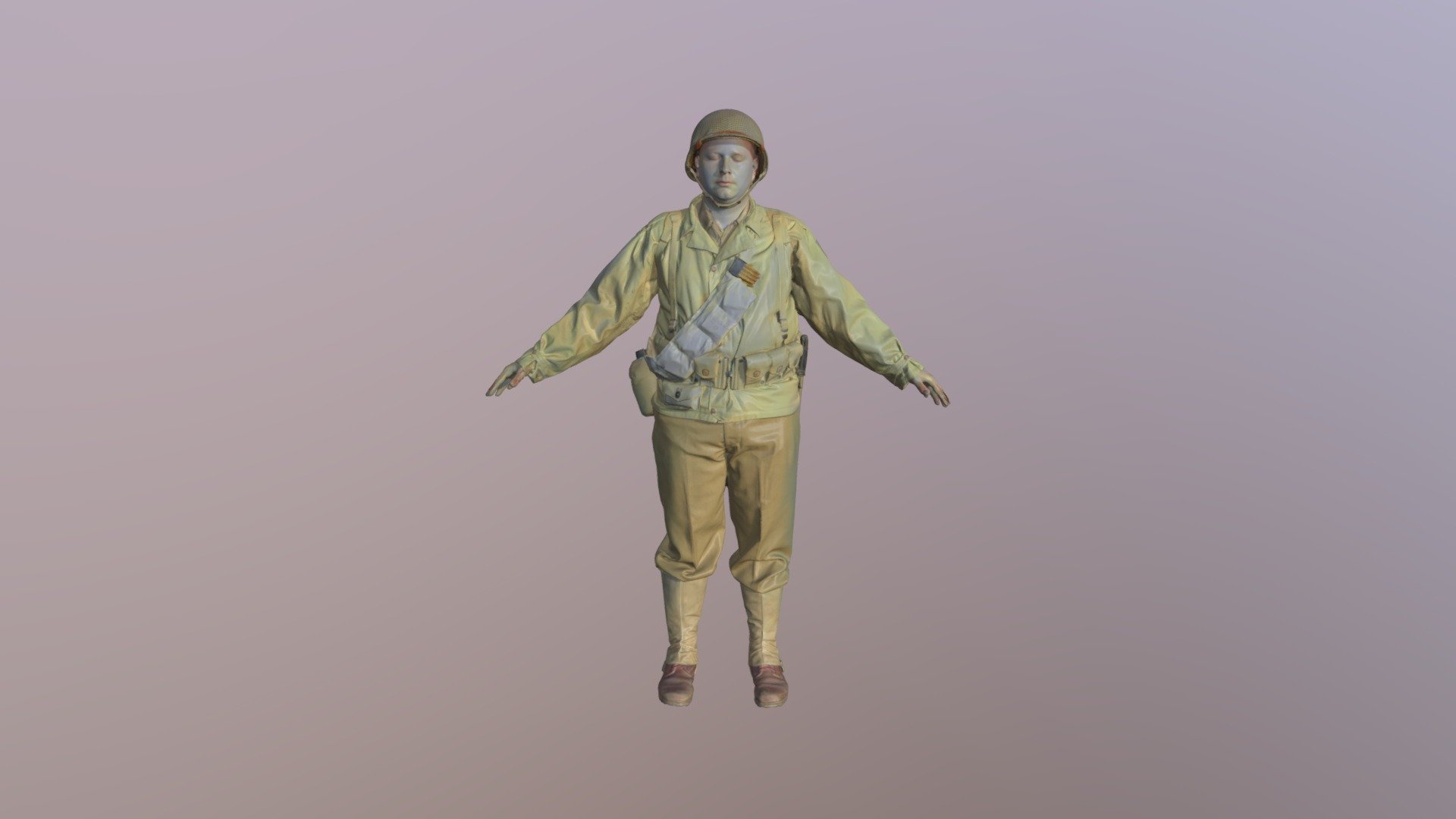 U.S.Army uniform World War II. 3d model