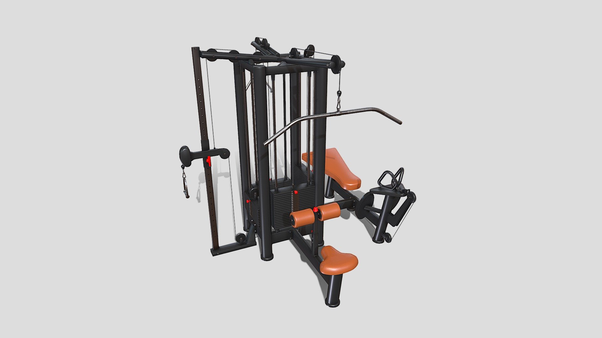 4 Multi Station Jungle Machine V2 3d model