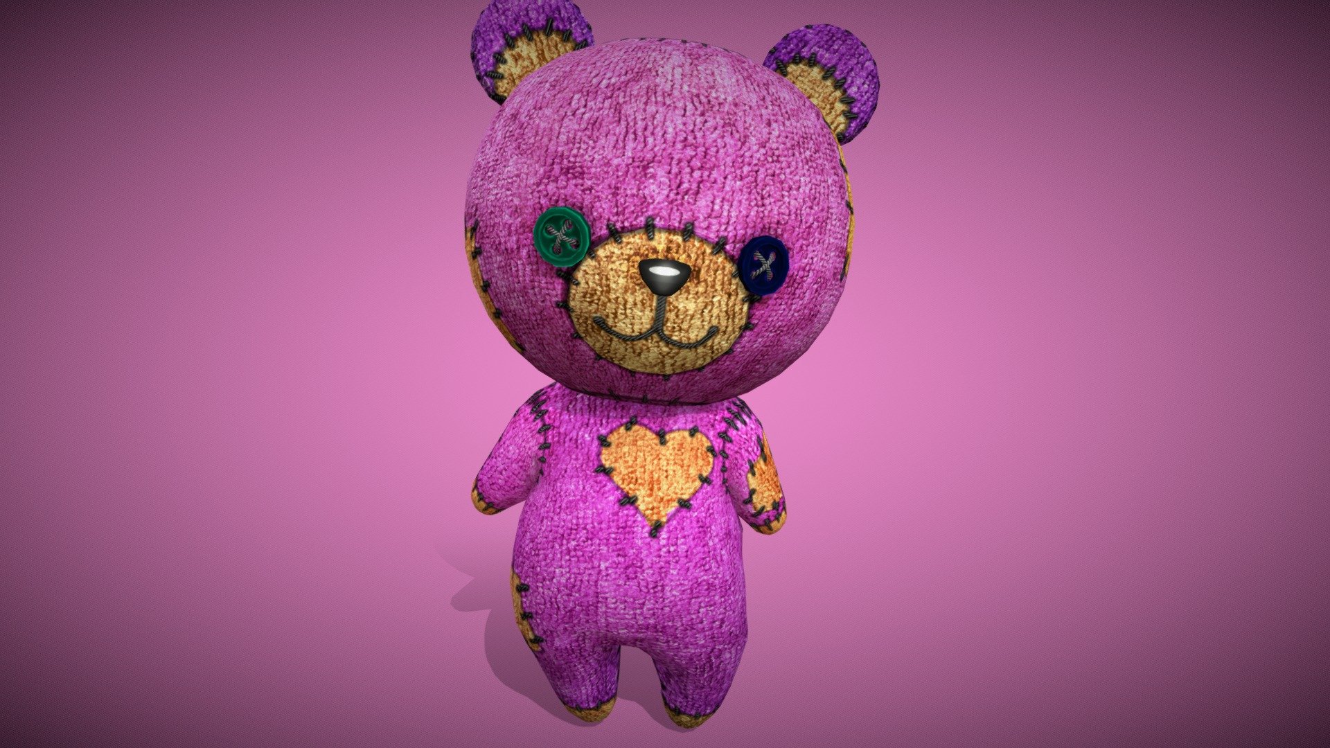 Plush Teddy Bear 3d model