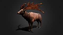 Low poly Megaloceros