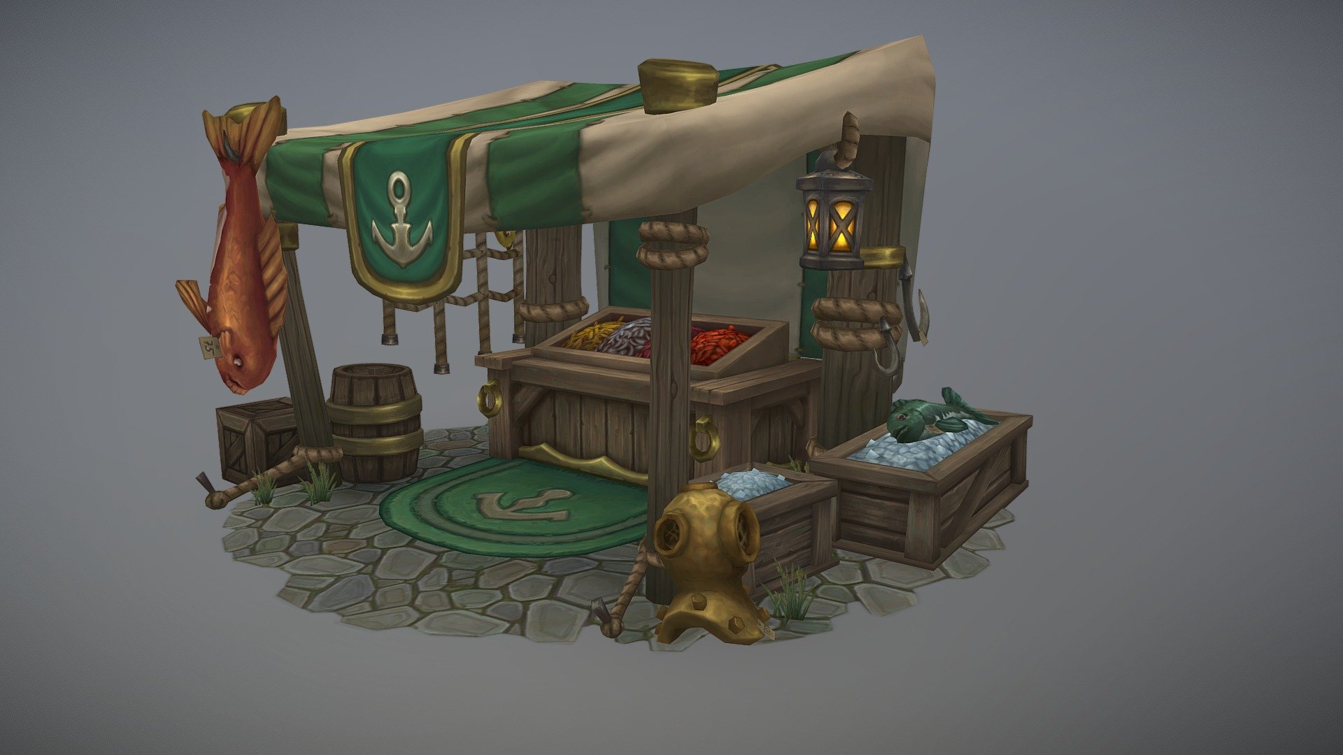 Boralus Fish Market 3d model