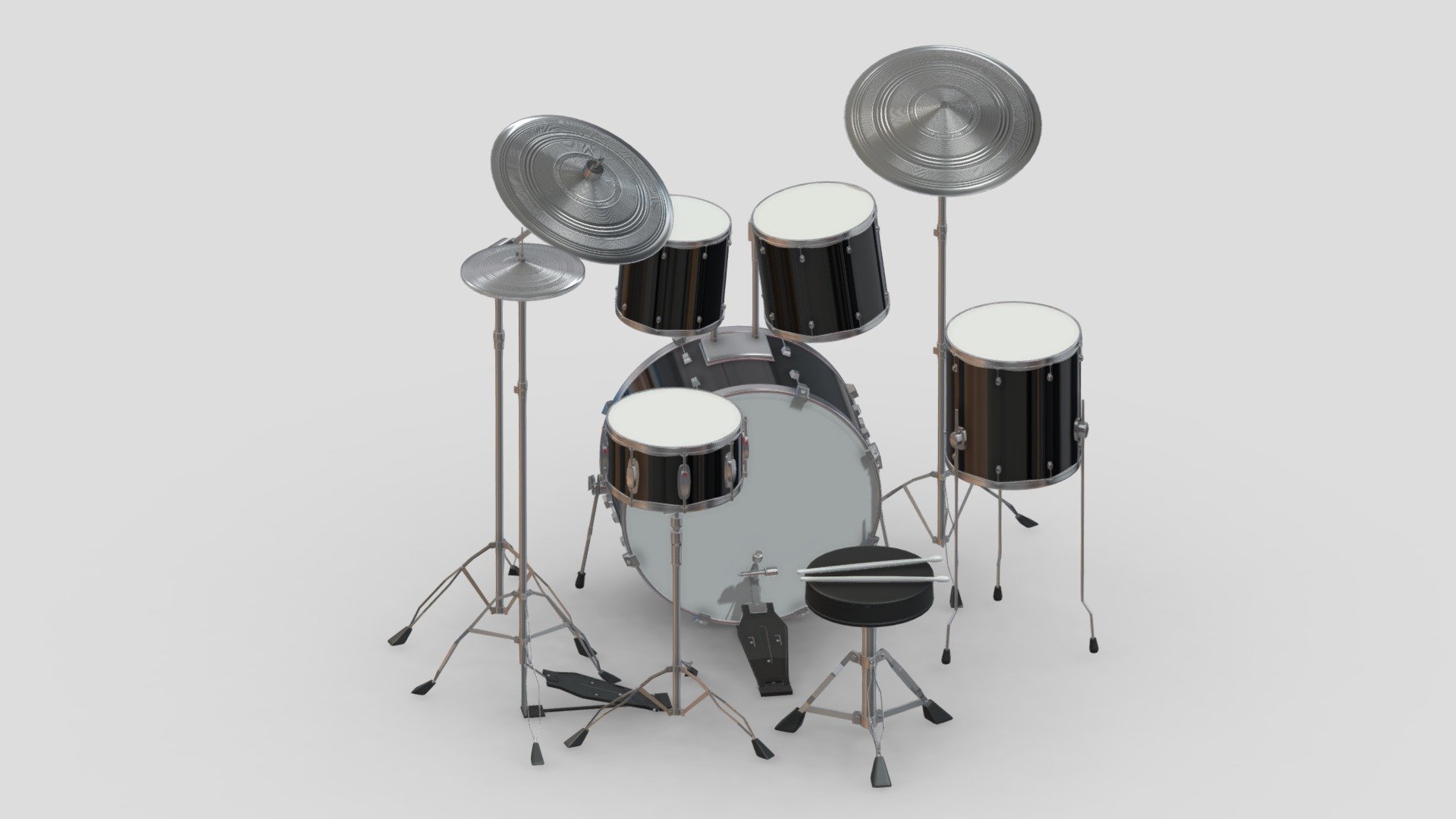 Drum Kit 3d model