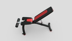 SM Bowflex 5.1S Stowable Bench Realistic PBR