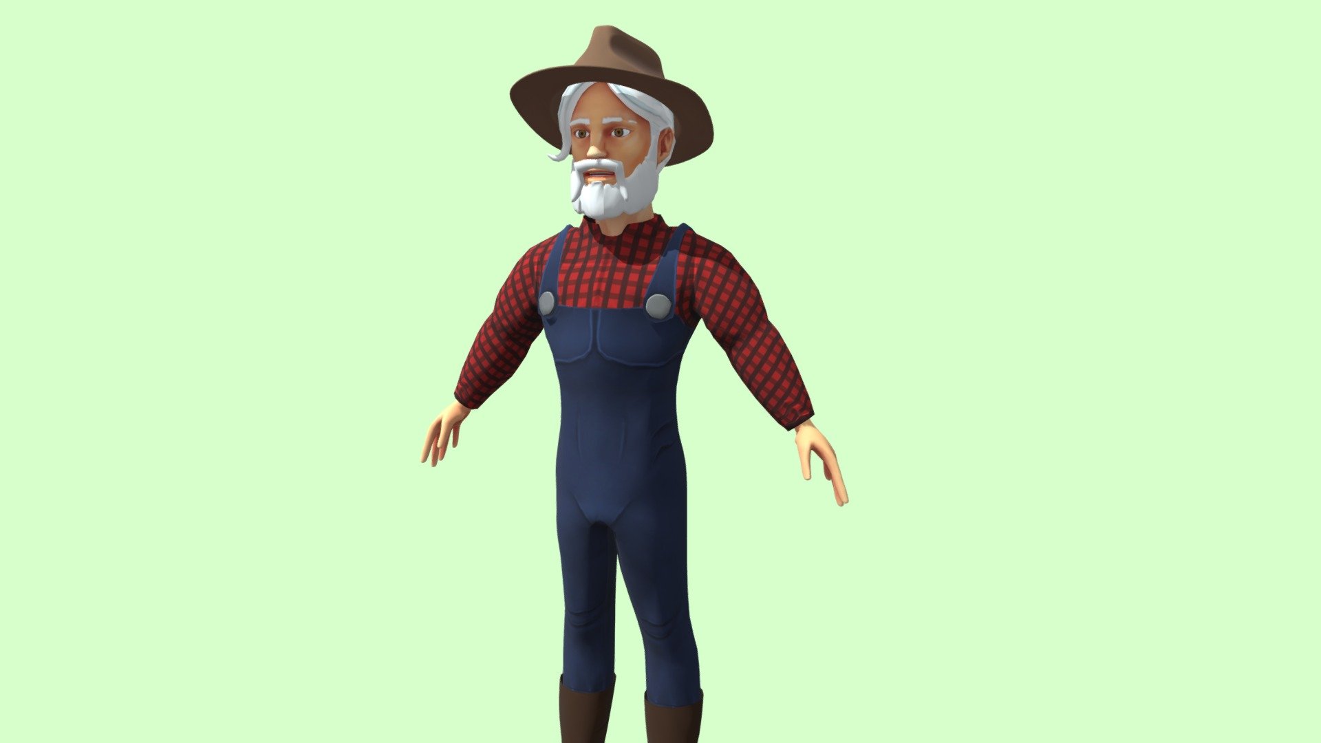 Farmer 3d model