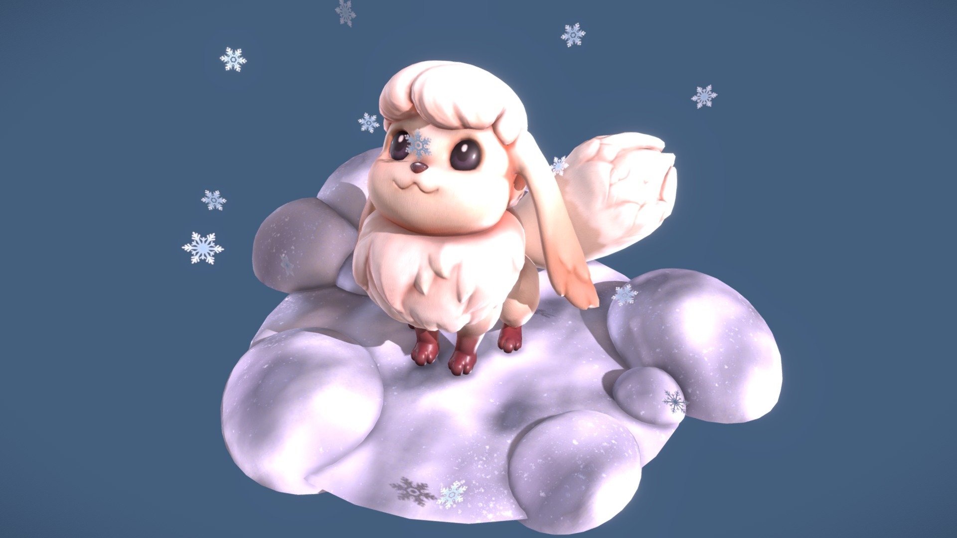 Winter Eevee 3d model