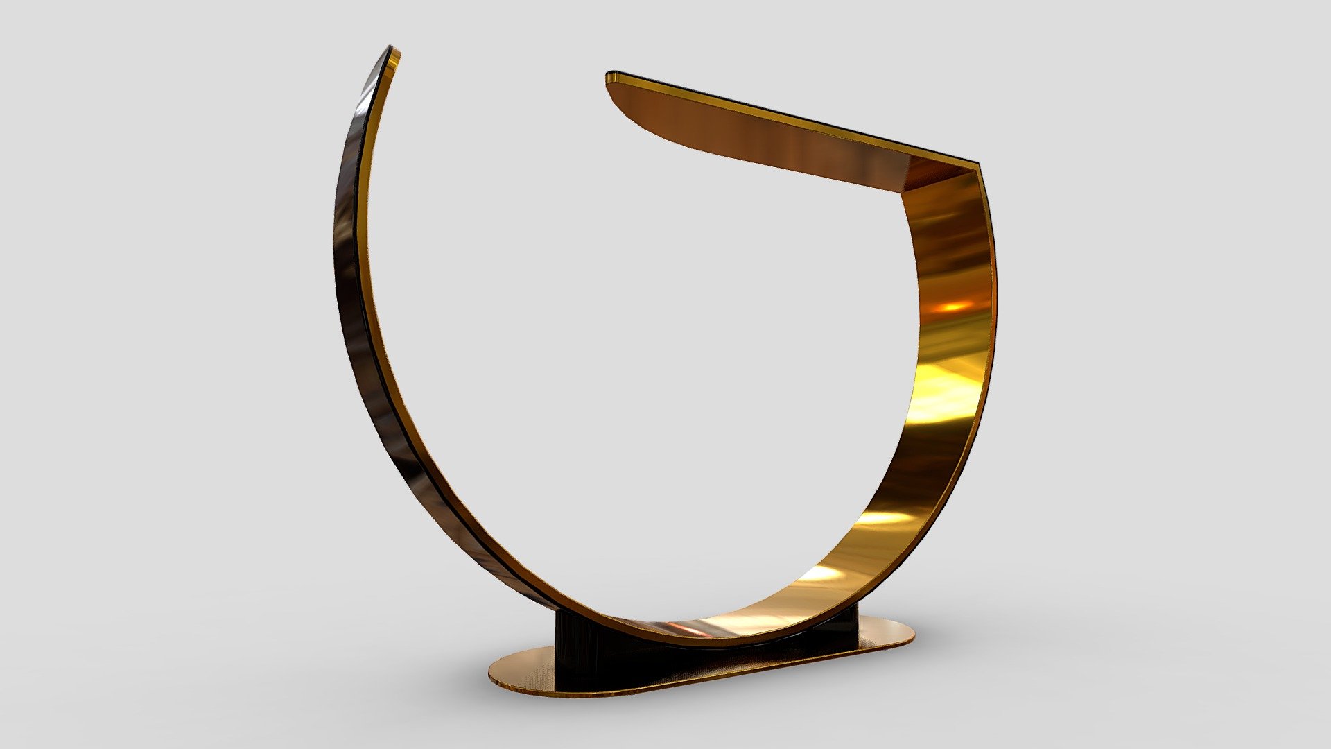 Console Circle Wave 3d model