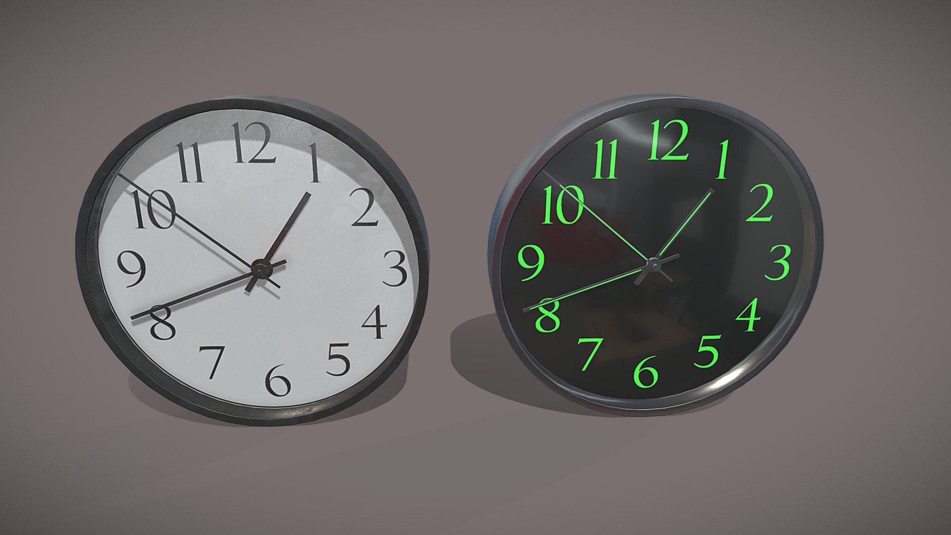 Generic wall clocks 3d model