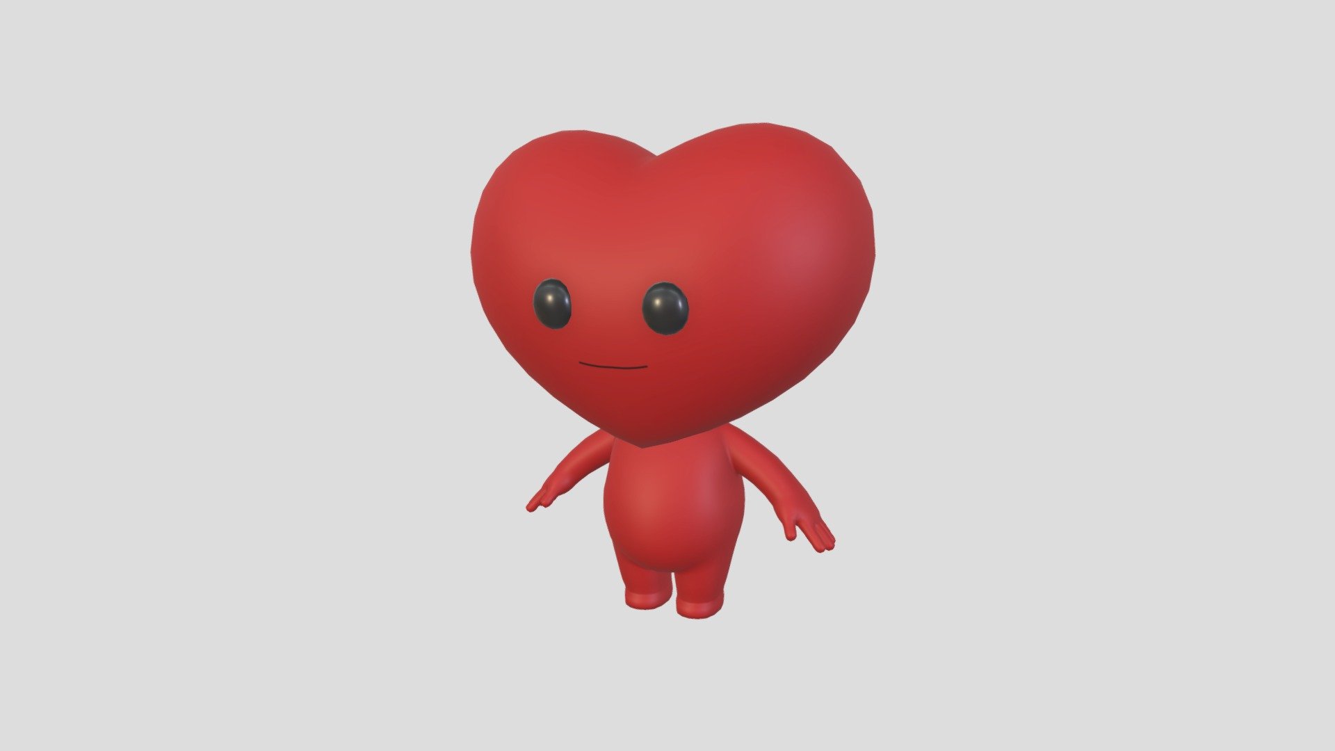 Character114 Heart Character 3d model