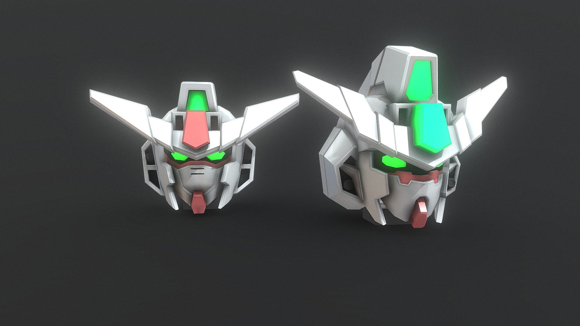 Core Gundam Head Model 3d model