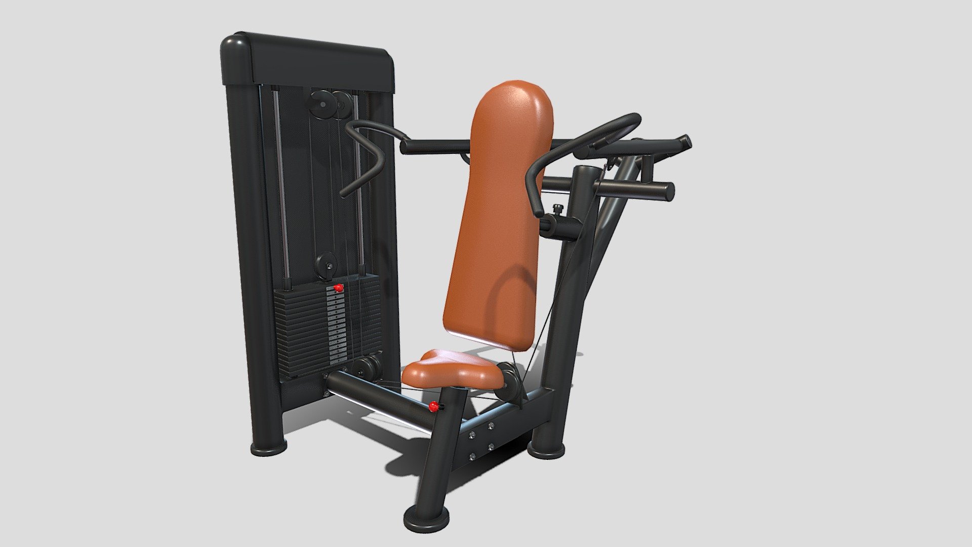 Deltoid press machine 3d model