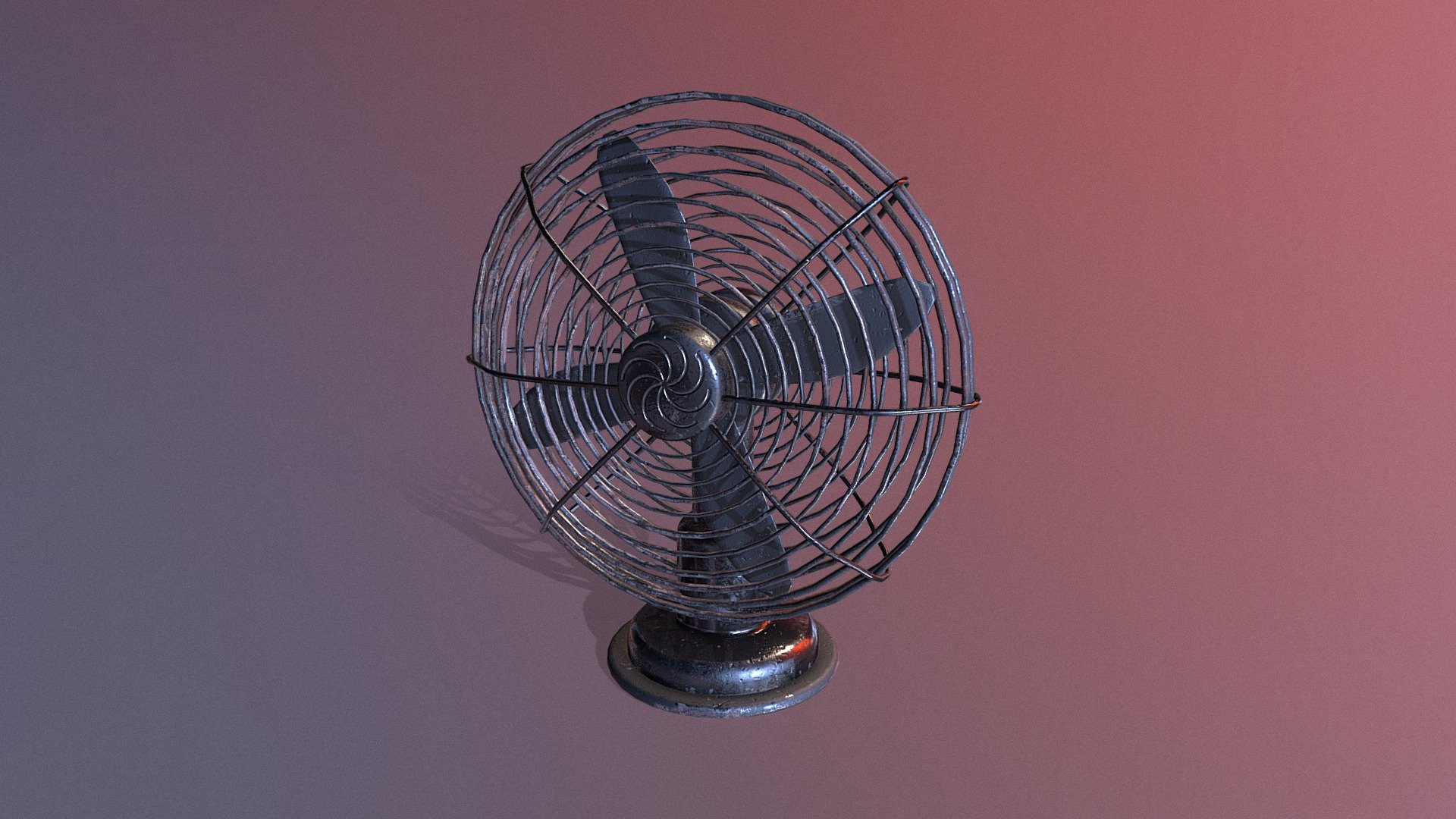 Desk Fan 3d model