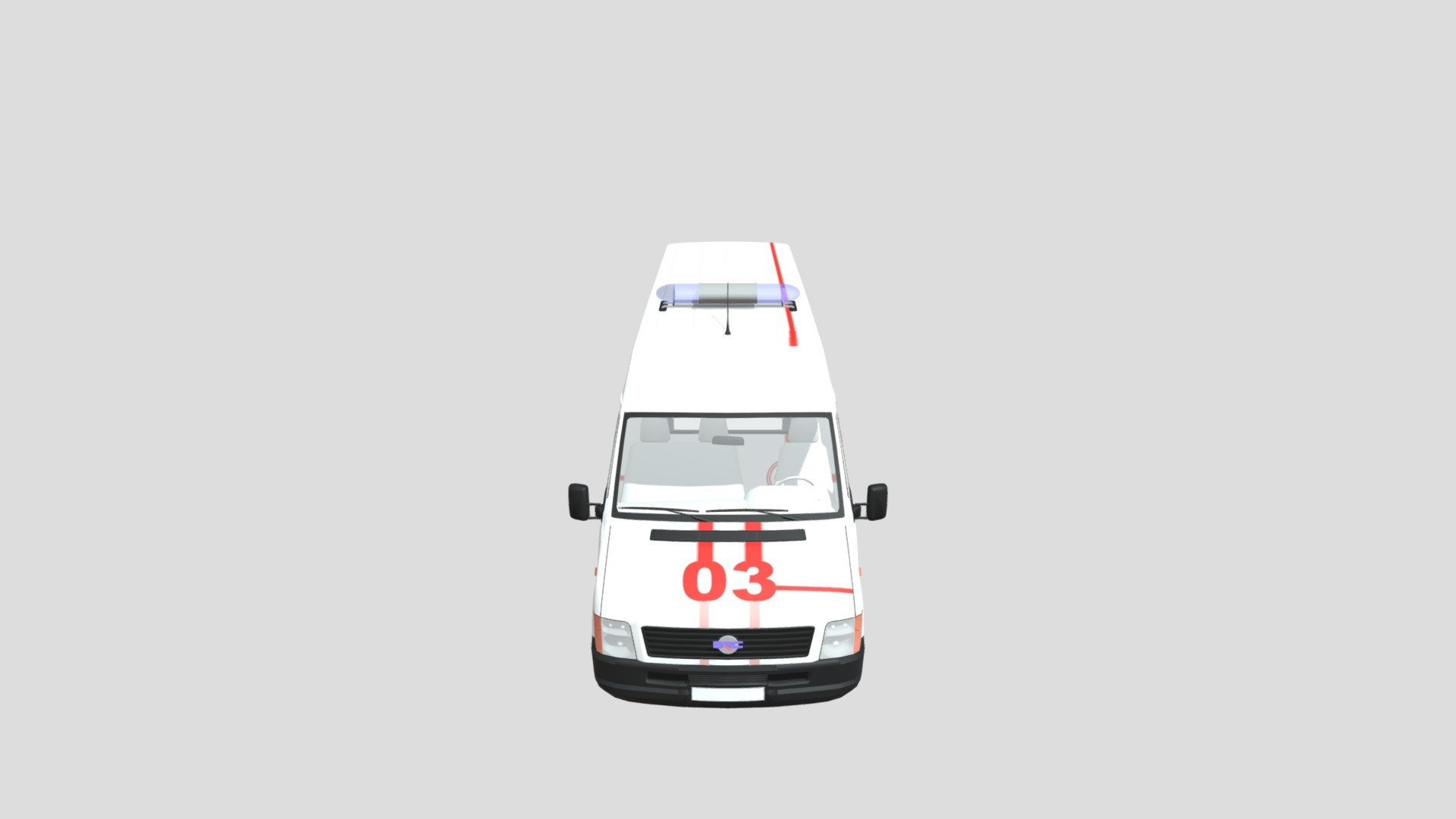 russian ambulance 3d model