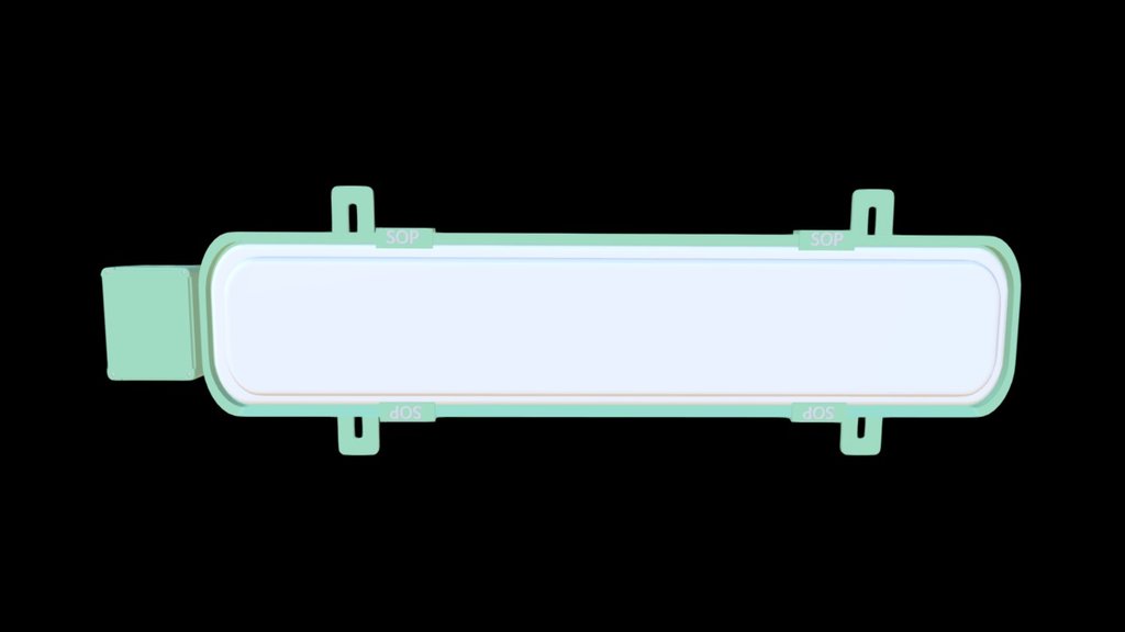 Marine Green SOP LED Luminaire LMWS Series (JIS) 3d model