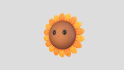 Character227 Cartoon Sunflower