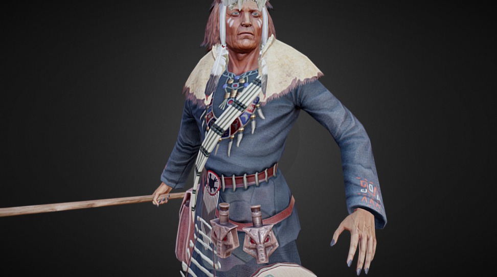 Indian 3d model