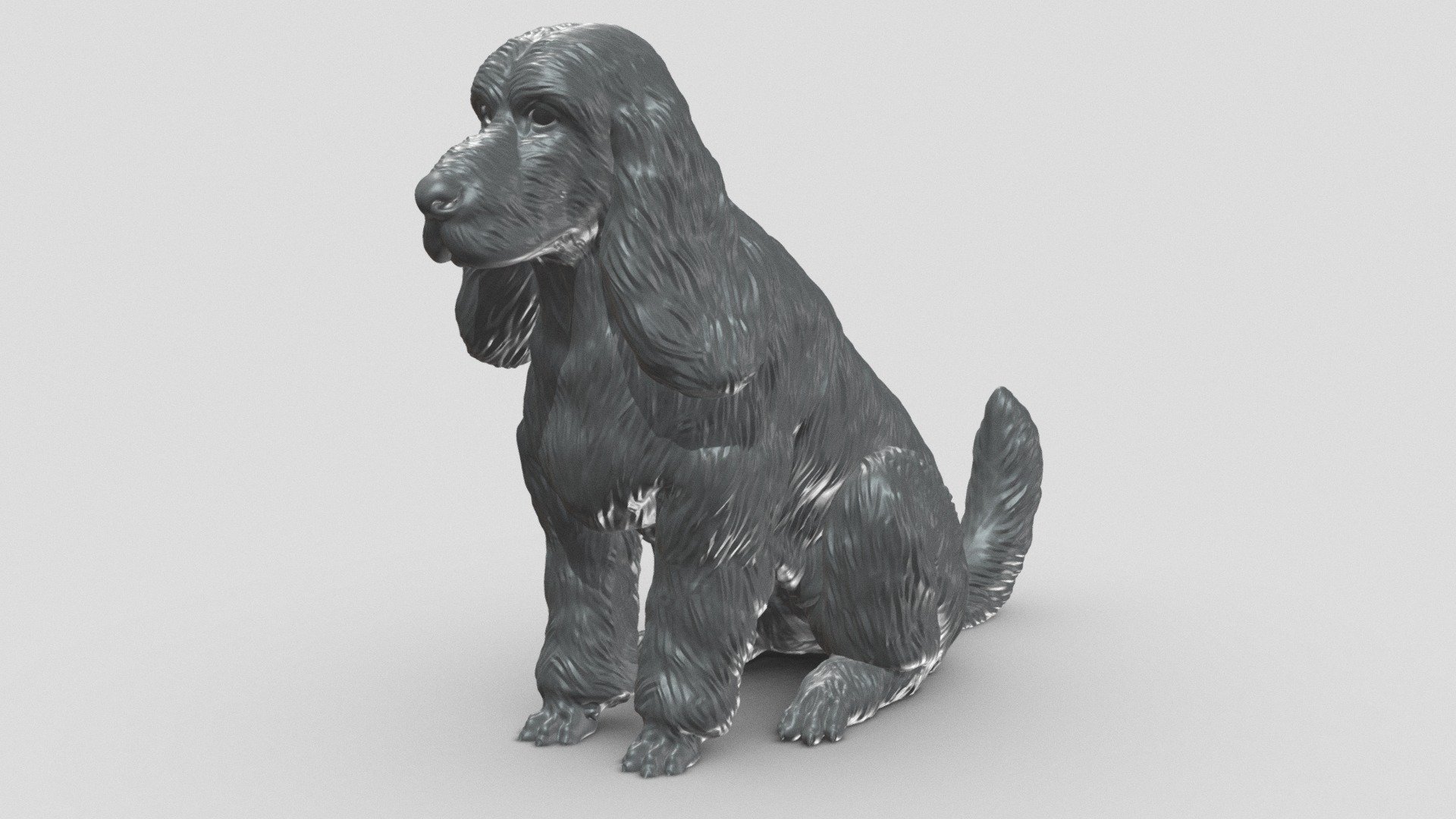 English Cocker Spaniel V2 3D print model 3d model