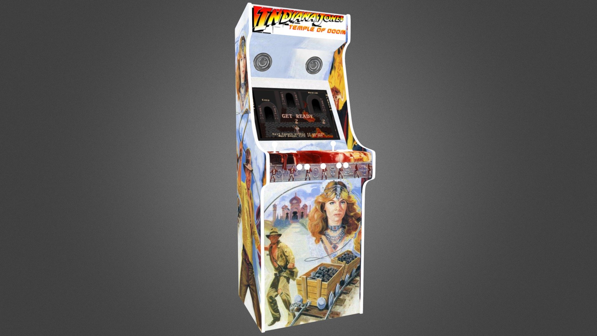 Indiana Jones et le temple maudit  Arcade 3d model