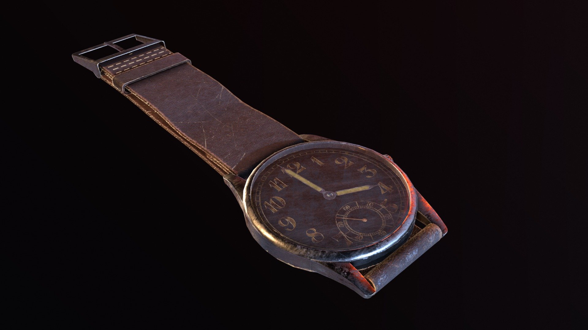 Old Wrist Watch DH 3d model