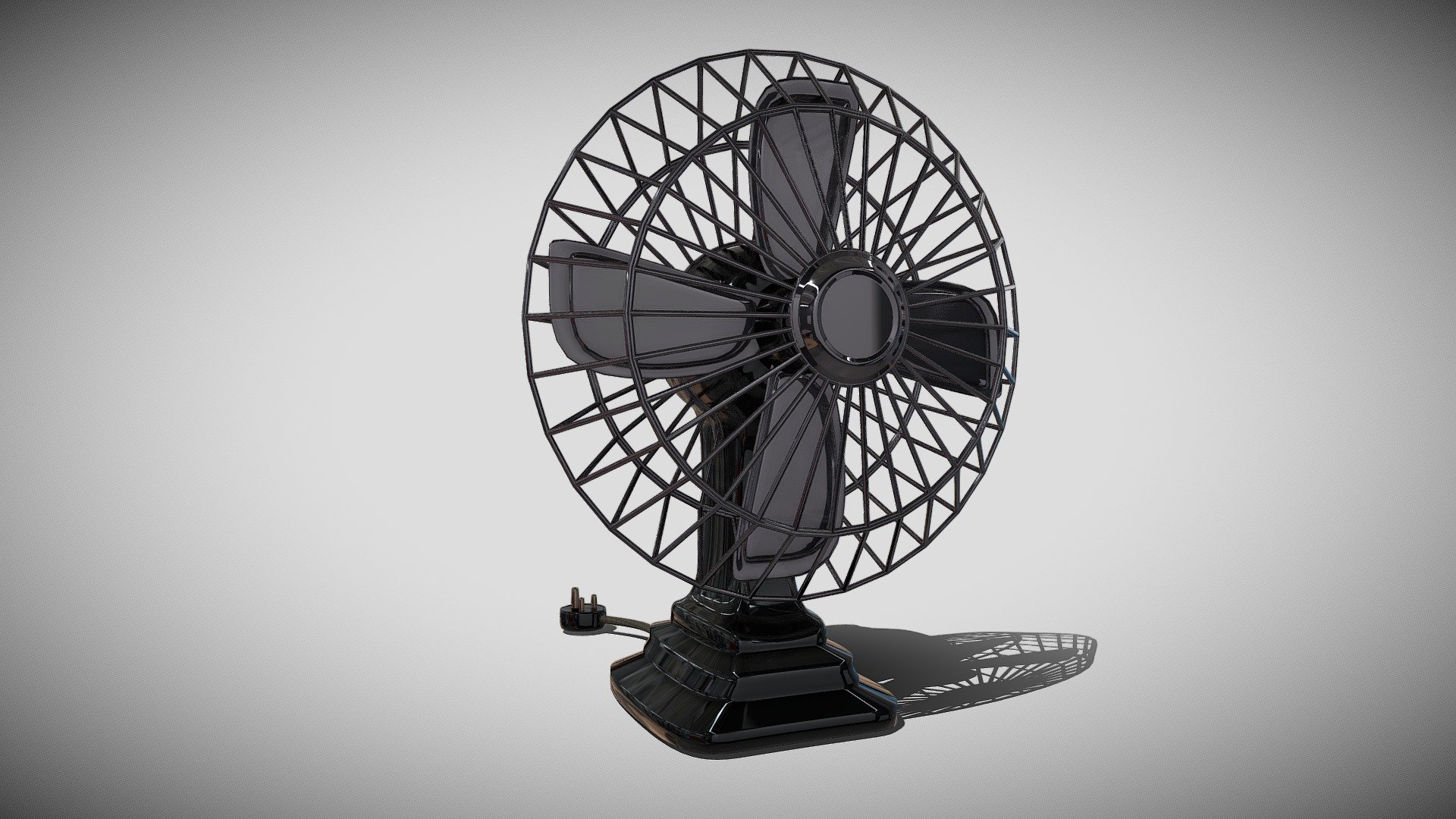 Retro Fan 3d model