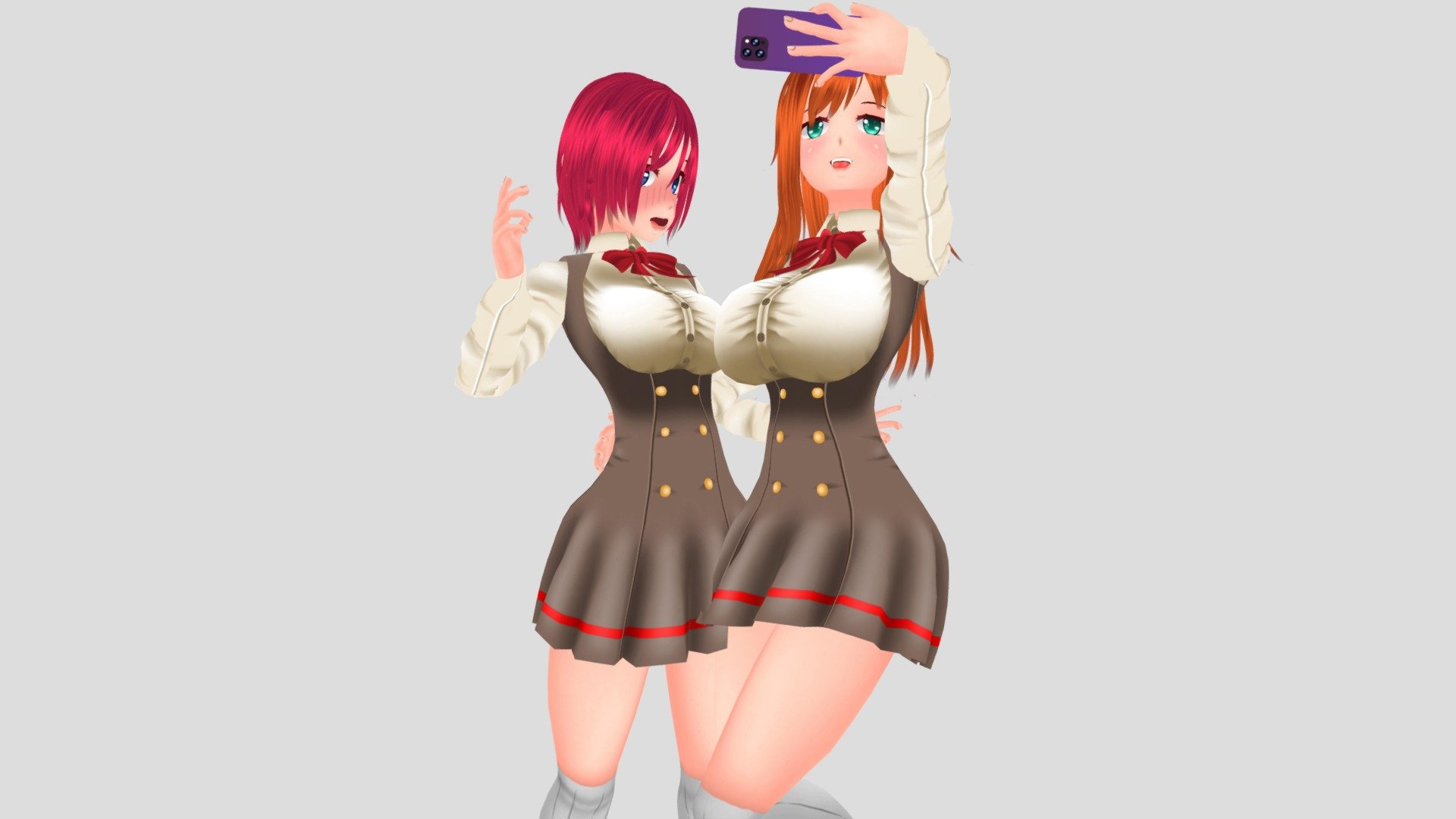 Best Friends 3d model