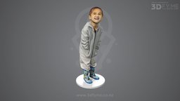 Little guy having fun in 3D-Scan booth