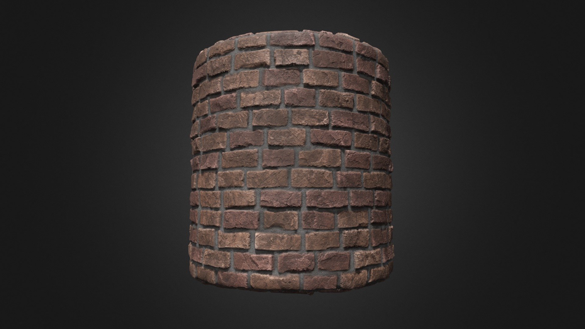 Red Brick Wall (Tileable Material) 3d model