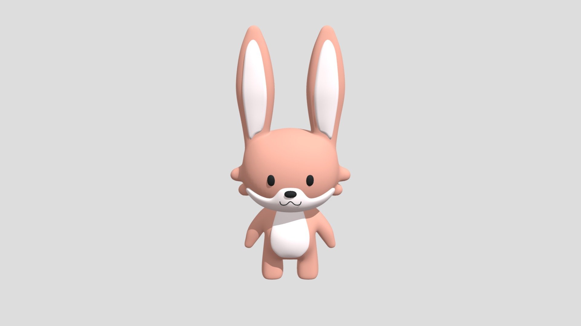 Pink Rabbit 3d model