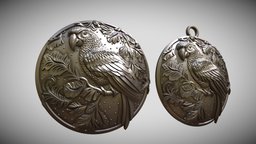 PARROT medallion for casting