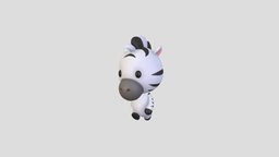 Character142 Rigged Zebra