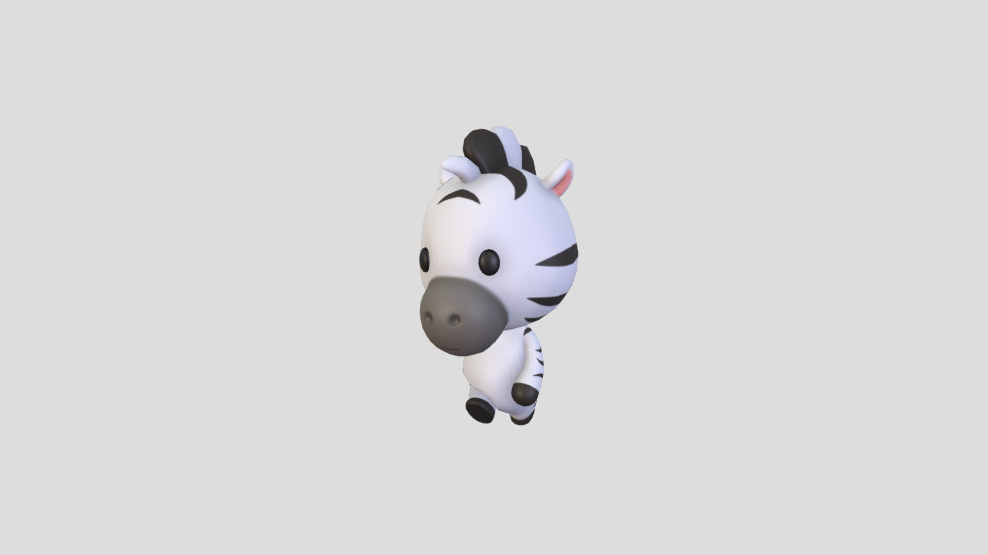 Character142 Rigged Zebra 3d model