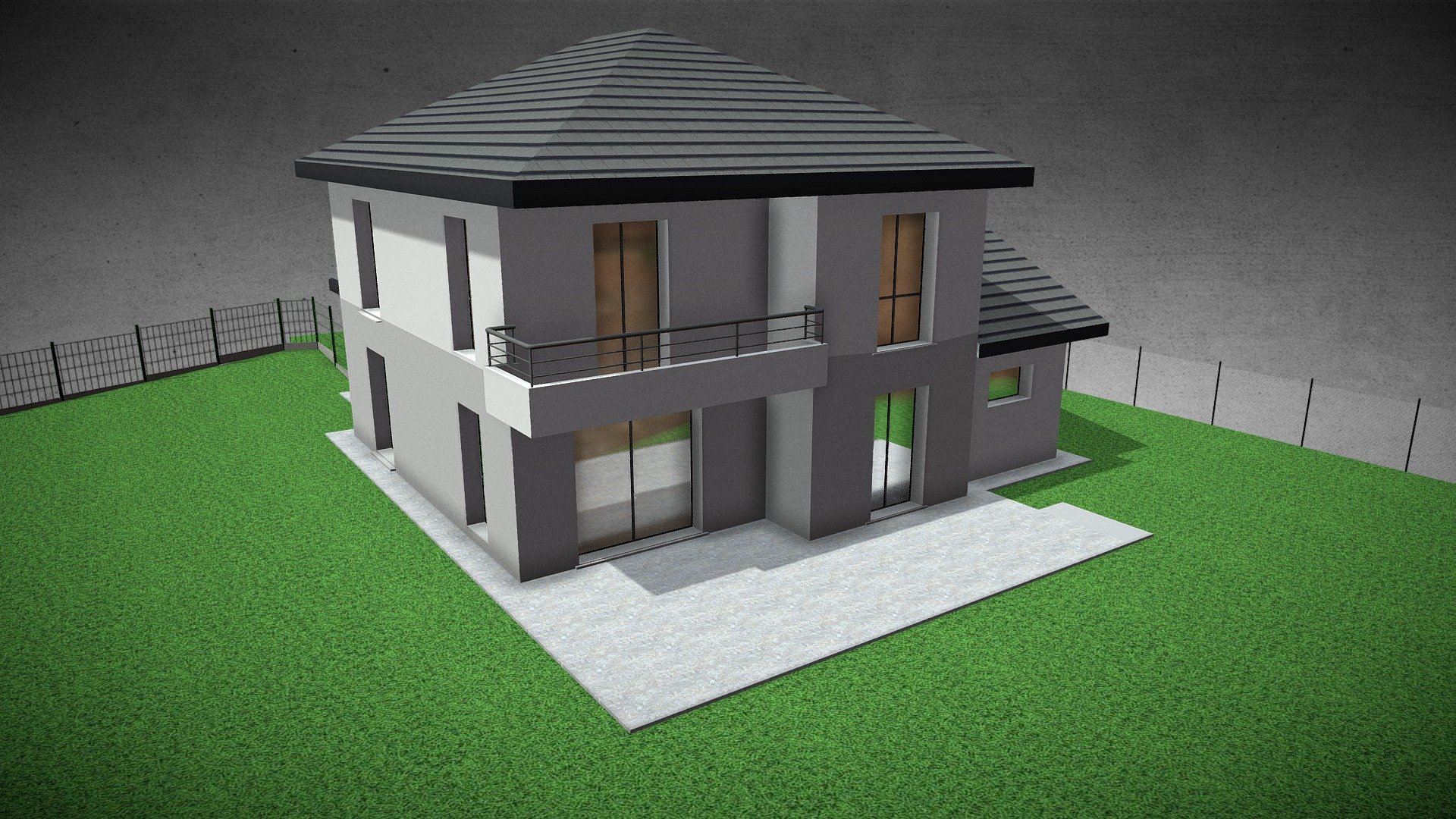 Villa 3d model