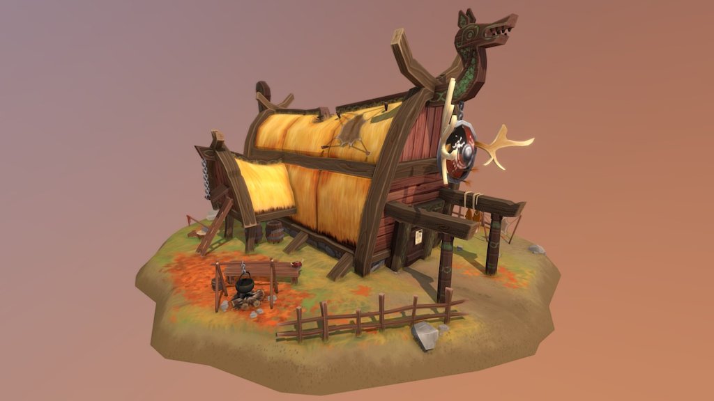 Ulf the hunters shed 3d model