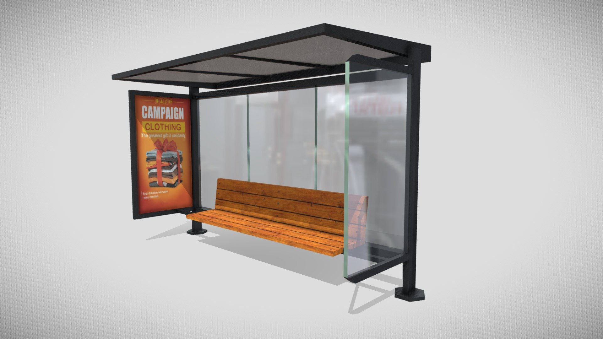 Bus Stop 3d model