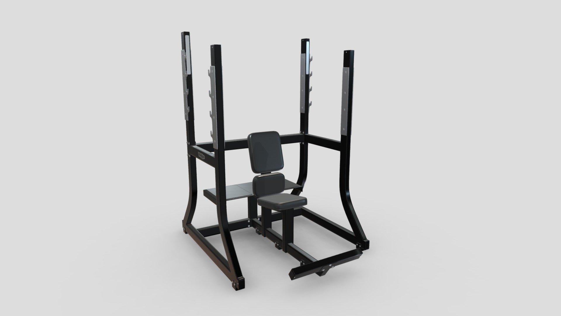 Technogym Pure Olympic Military Bench 3d model