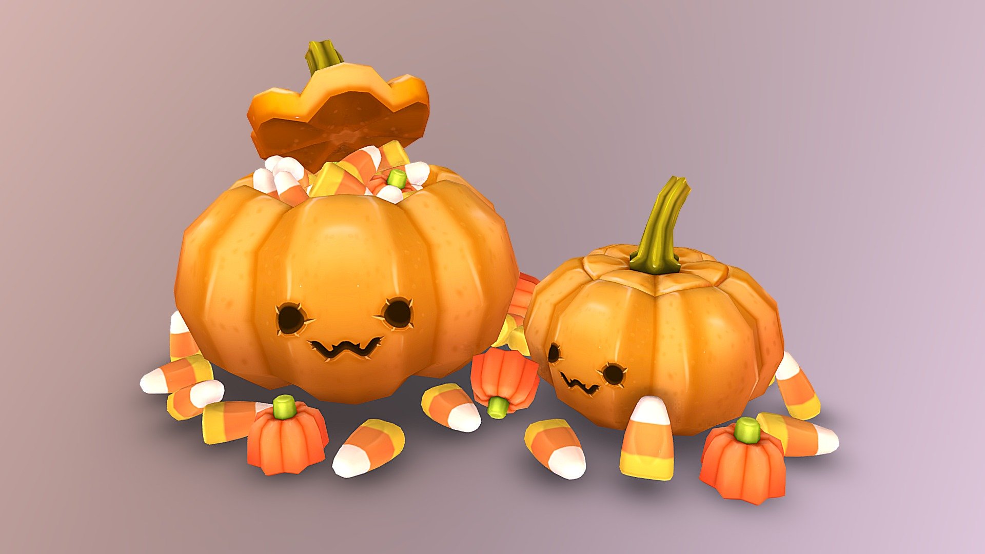 OwO Pumpkins 3d model