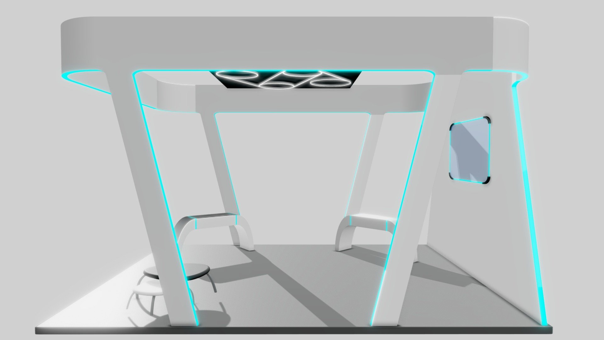 Modern and Elegant Booth AFRODITE 3d model