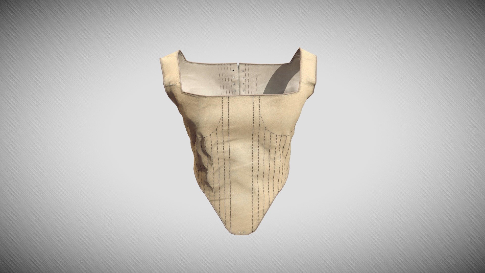 Corset (1598) – a digital reconstruction 3d model