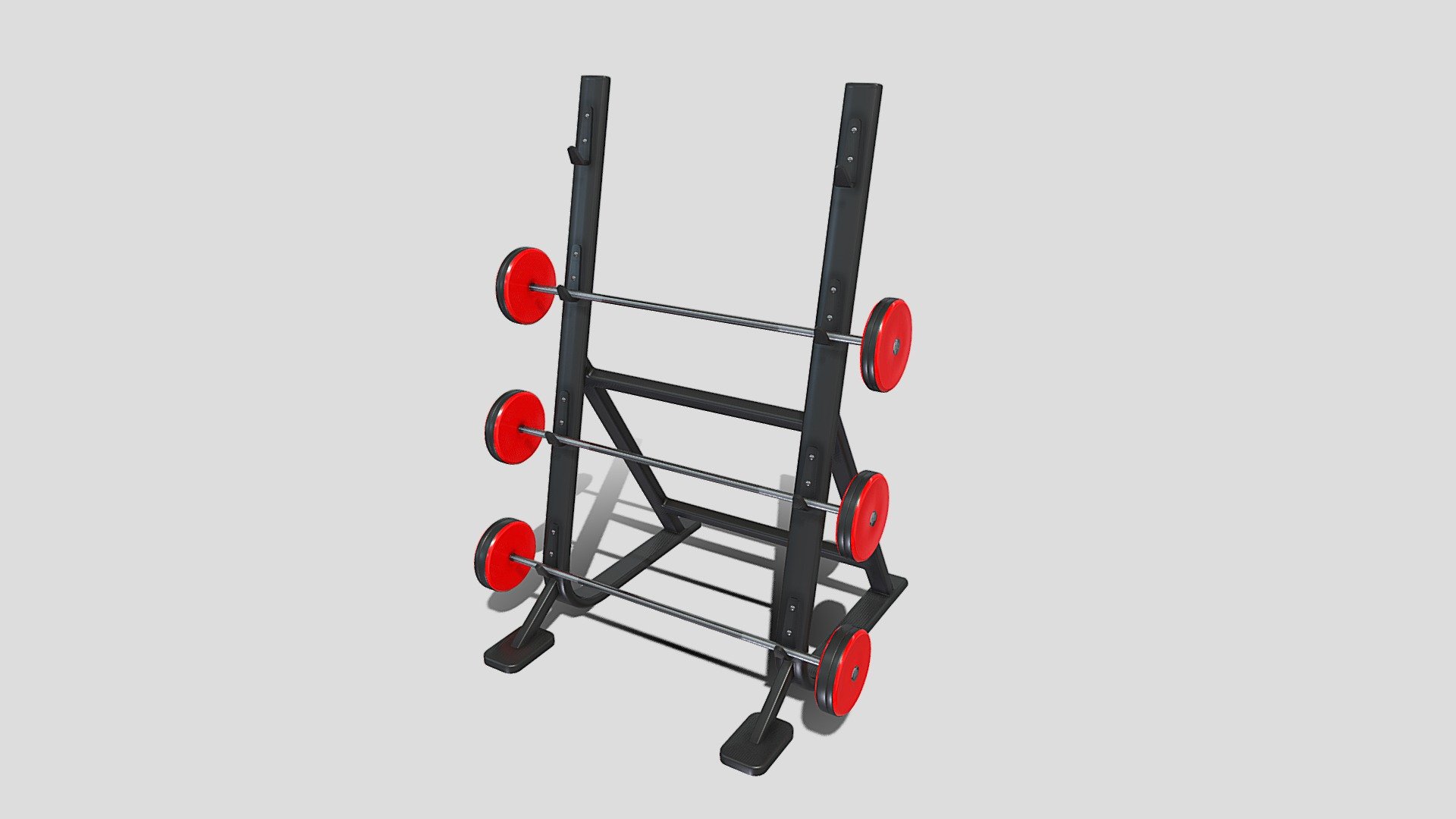 Barbell rack 3d model