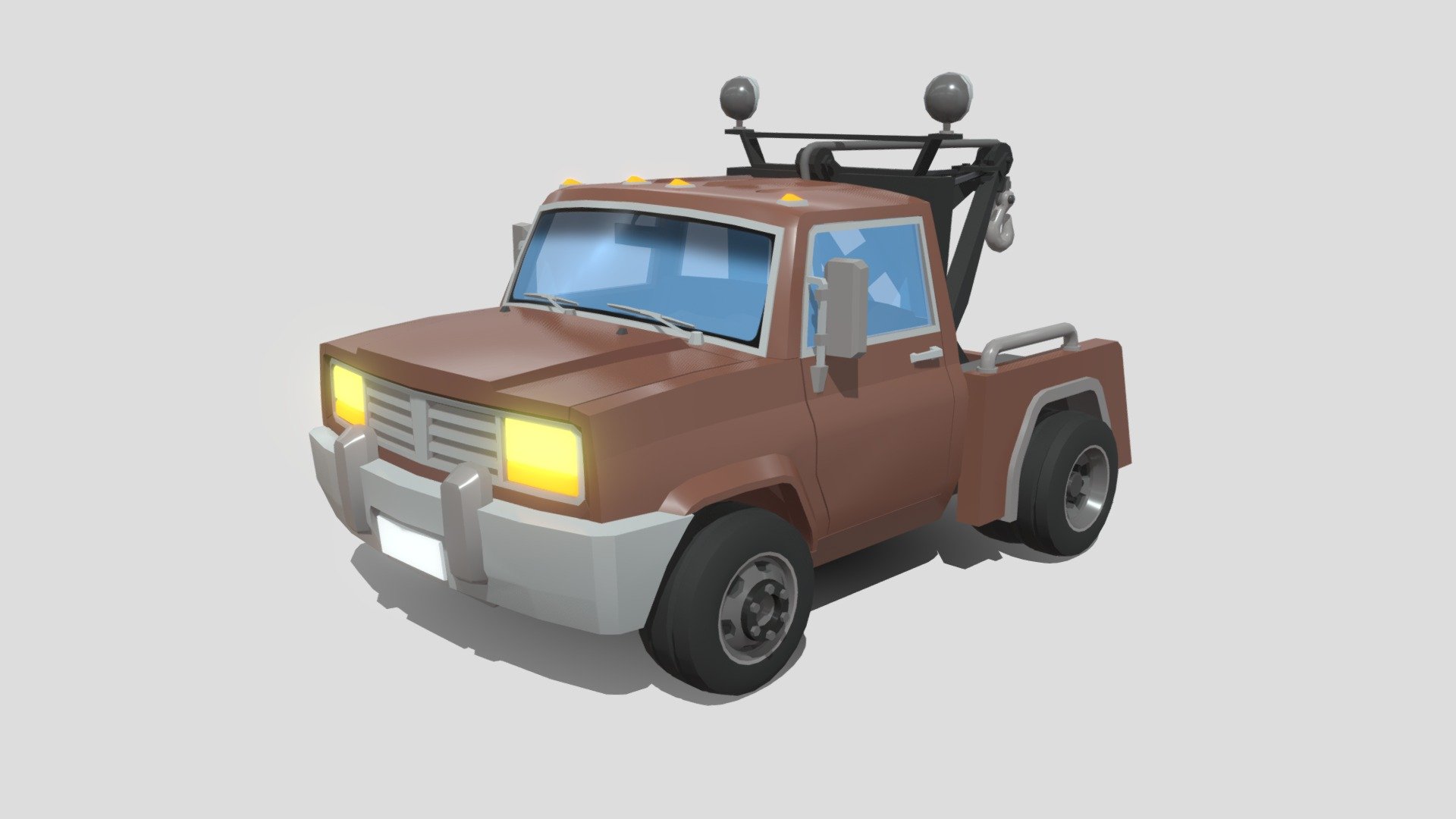 Tow truck 3d model