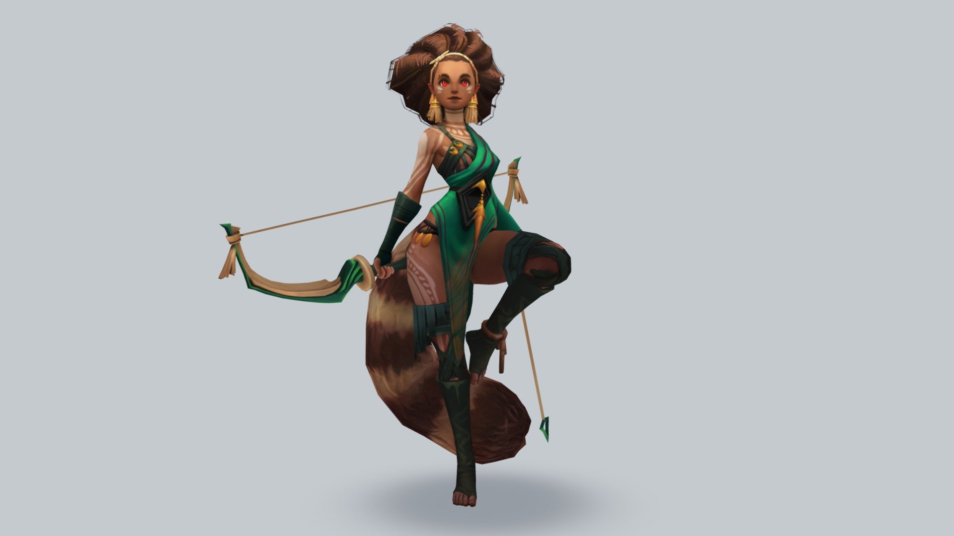 Ringtail Gurl 3d model