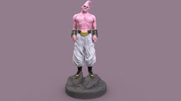 Majin Buu Thin Low Poly PBR