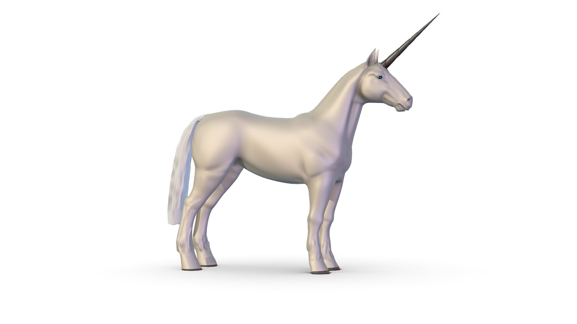 High Poly the Mythical Creature Unicorn 3d model