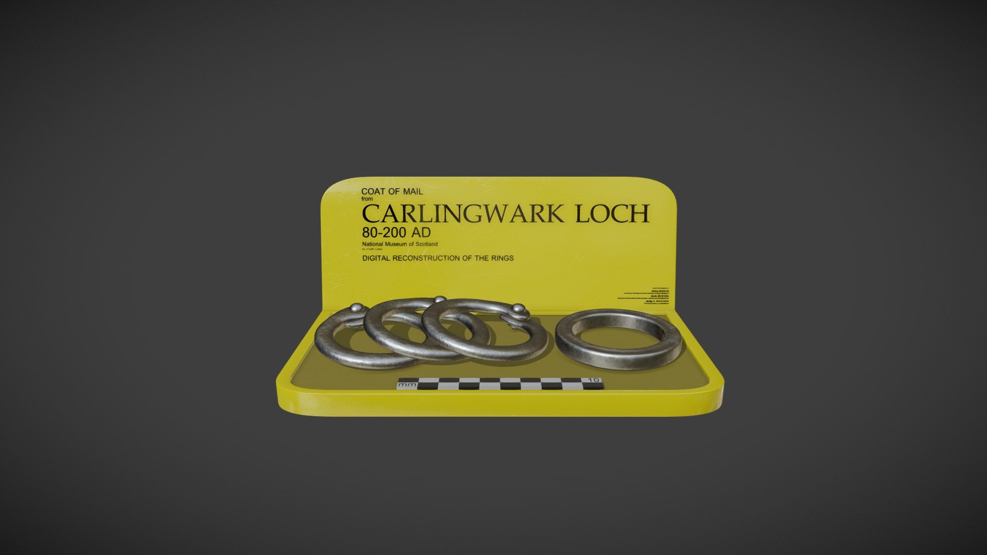 Armour from Carlingwark Loch 3d model