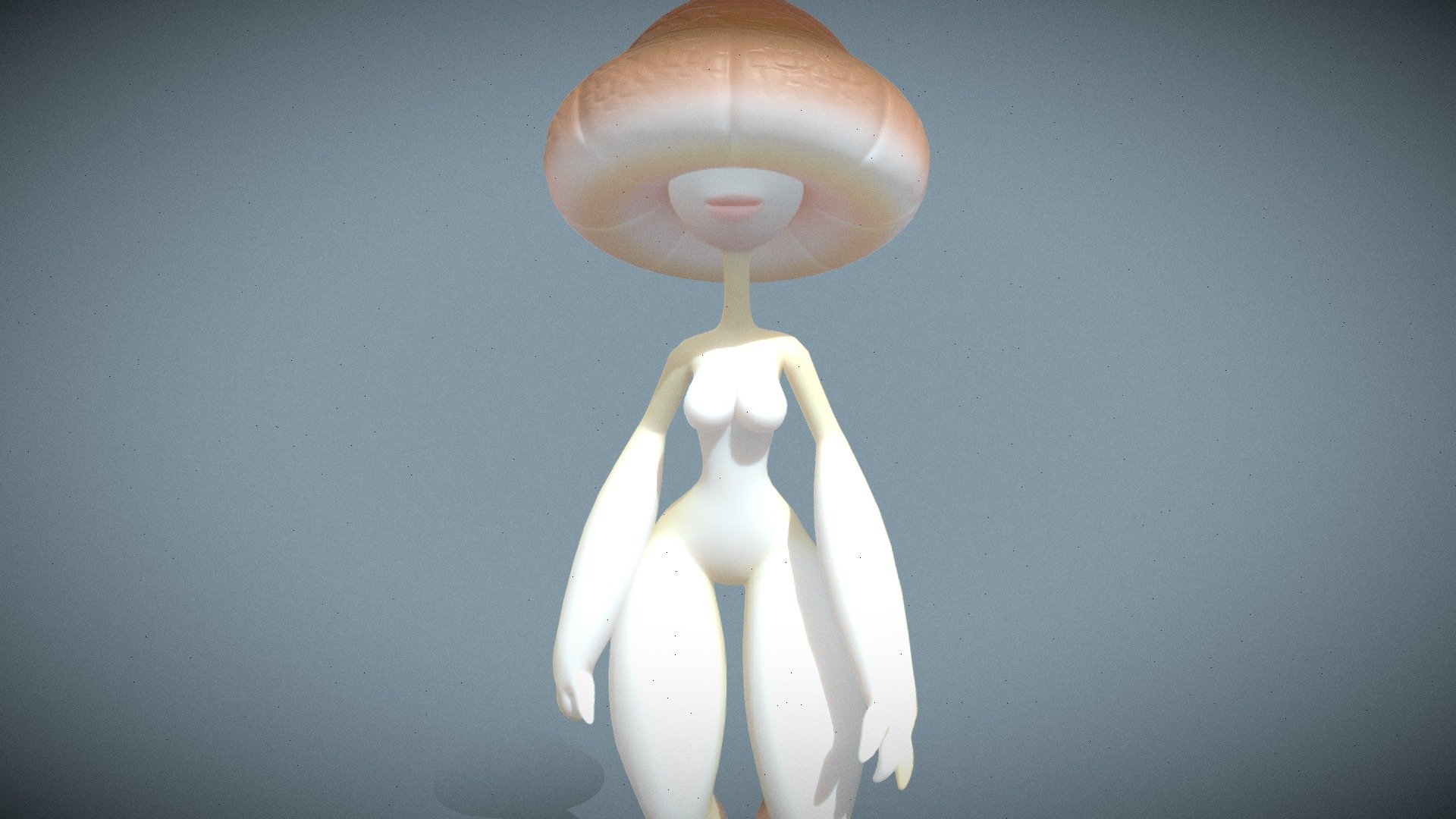 Mushroom Girl 3d model