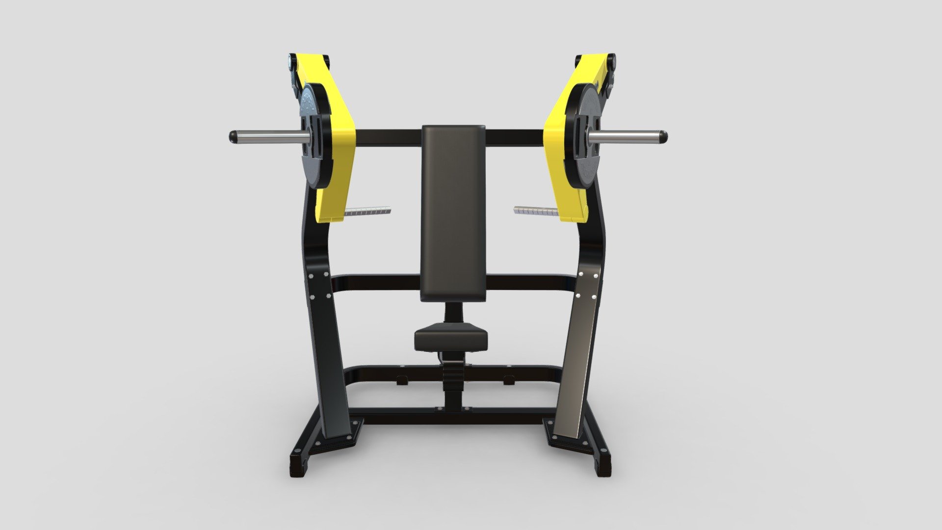 Technogym Plate Loaded Incline Chest Press 3d model