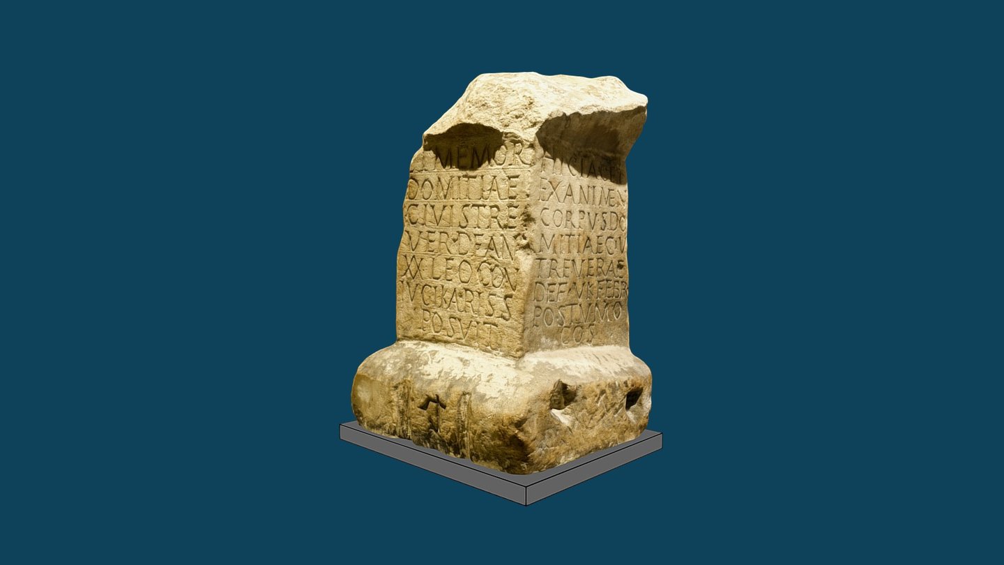 Funerary Cippus of Domitia 3d model