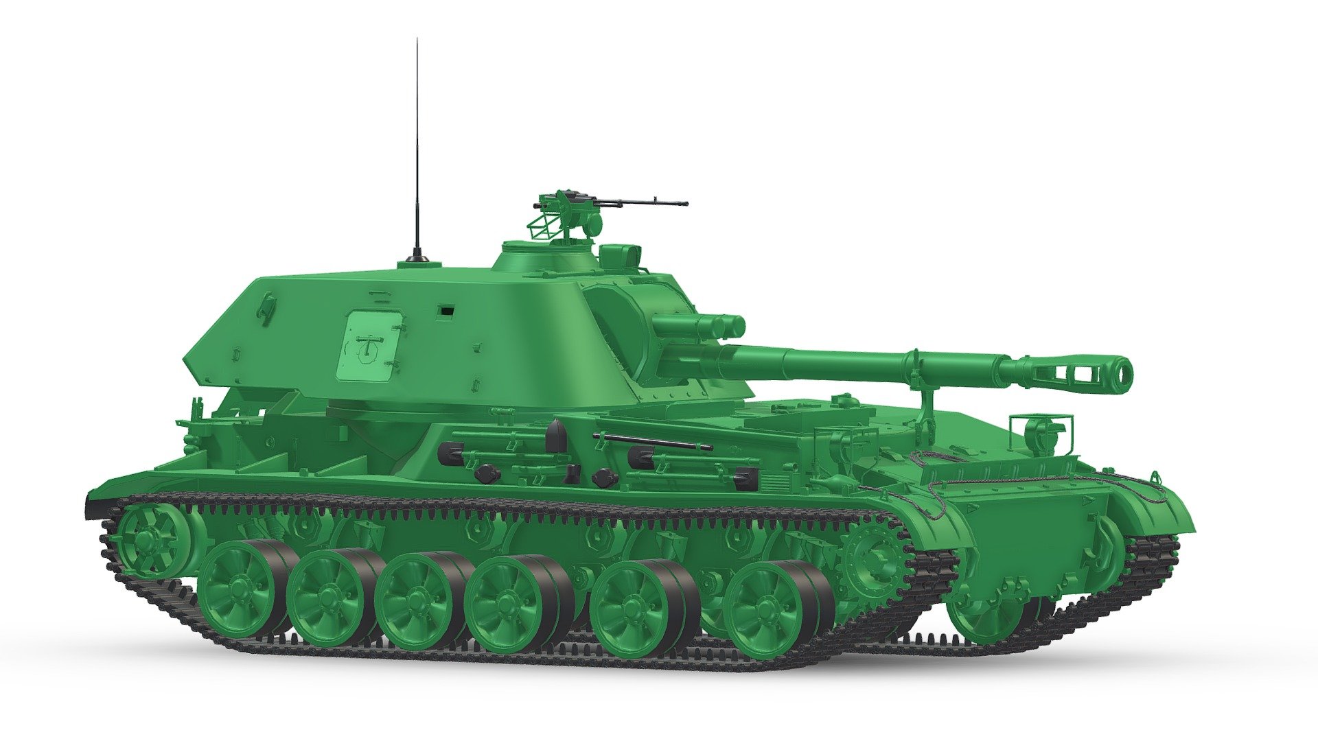 2S3 Akatsiya 3d model